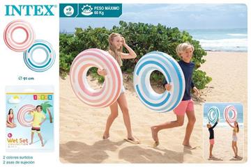 Imagen de Flotador hinchable rueda asas Intex
