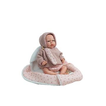 Imagen de Muñeca Reborn Arias 40 Cm Luna Rosa C/Manta Nido