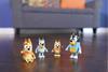 Imagen de Pack 4 Figuras de Bluey y su familia (Bluey, Bingo,Bandit y Chilli)