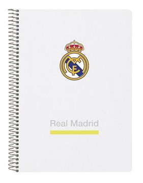 Imagen de Libreta Cuarto 80 H. Tapas Duras 1Diseñ Real Madrid Equip. 25/26 15,5x22x1 Cm