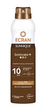 Imagen de Aceite Protector Ecran Sunnique Broncea Bruma F10 250 ml
