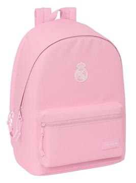 Imagen de MOCHILA DOBLE PARA PORTATIL 15,6" CON USB REAL MADRID CHICA ROSA 31X44X18 CM