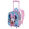 Imagen de Mochila 3D con Ruedas Pequeña Minnie Mouse Happiness 26 x13 x34 cm