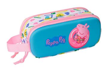 Imagen de Portatodo Doble 3D Peppa Pig 3D 21x8x6 Cm
