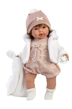 Imagen de Muñeca Carla Llorona Con Mantita 42 Cm cuerpo de tela. Con sonido. 