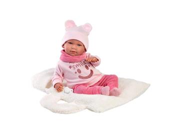 Imagen de Muñeca Mimi 42 Cm Llorona con Portabebé 42 Cm cuerpo de tela y mecanismo de sonido.