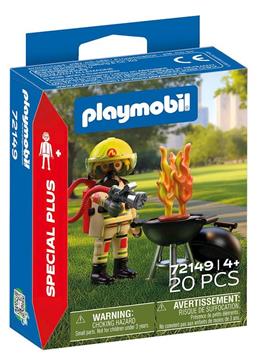 Imagen de Bombero Con Foco De Incendio Playmobil Special Plus
