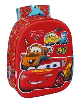 Imagen de Mochila Guarderia Cars 3D 27x33x10Cm