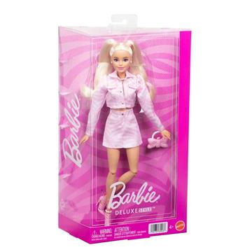 Imagen de Muñeca Barbie Deluxe Chaqueta Vaquera Rosa 32x20x8 cm