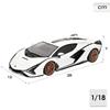 Imagen de Burago Coche de Metal Gt-Lamborghini Sian Fkp 37 Blanco Escala 1:18 