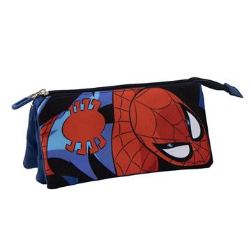 Imagen de Estuche Portatodo 3 Compartimentos Spiderman 22.5 X 11.5 X 2.0 Cm