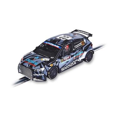 Imagen de Coche Scalextric Skoda Fabia RS Rally2 Greensmith, Kenya '25. 19x9x10 cm