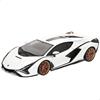 Imagen de Burago Coche de Metal Gt-Lamborghini Sian Fkp 37 Blanco Escala 1:18 