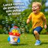 Imagen de Máquina lanza pompas Cohete, Giro 360º, incluye botella con líquido, con luces y sonidos