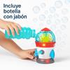 Imagen de Máquina lanza pompas Cohete, Giro 360º, incluye botella con líquido, con luces y sonidos