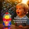 Imagen de Máquina lanza pompas Cohete, Giro 360º, incluye botella con líquido, con luces y sonidos