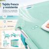 Imagen de Silla playa aluminio multiposicion aguamarina con asas para transportar, 81,5x63x60 cm, 22 cm altura asiento, reposacabezas 25 cm