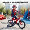 Imagen de Bicicleta Spiderman Huffy 14" (4/6 años)