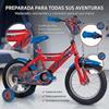 Imagen de Bicicleta Spiderman Huffy 14" (4/6 años)