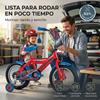 Imagen de Bicicleta Spiderman Huffy 14" (4/6 años)
