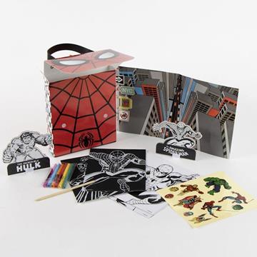 Imagen de Set Coloreable Mochila Spiderman 16.0 X 26.0 X 5.0 Cm