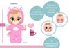 Imagen de Muñeco Bebé Llorón Real Love Hannah 30 cm con 10 sonidos de bebe y lágrimas led ¡quita el chupete y sus ojos se abriran!