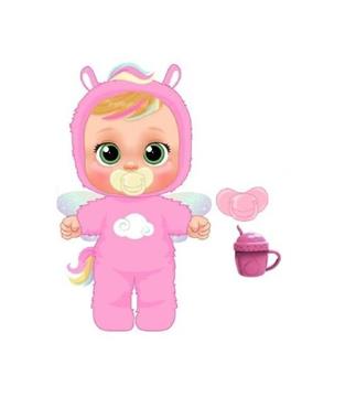 Imagen de Muñeco Bebé Llorón Real Love Hannah 30 cm con 10 sonidos de bebe y lágrimas led ¡quita el chupete y sus ojos se abriran!