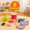 Imagen de Menaje de cocina metal en colores y accesorios, 8 piezas