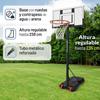 Imagen de Canasta Baloncesto con pie, balón hinchable e hinchador 74x236x73cm