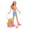 Imagen de Muñeca Barbie Patina Y Corre Con Perrito.