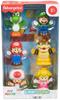 Imagen de Figura Little People Mario Bross Pack 6 figuras.