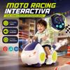 Imagen de Correpasillos Moto Racing, panel interactivo y 2 modos de derrape, con luces y sonidos 33x56x32cm