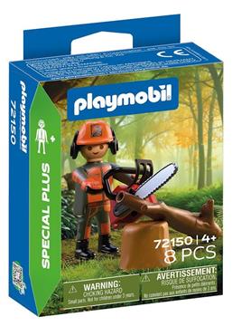 Imagen de Trabajador Forestal Con Motosierra Playmobil Special Plus
