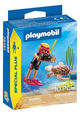 Imagen de Buceadora Con Tortuga Playmobil Special Plus.