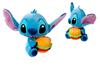 Imagen de Peluche Stitch con hamburguesa 25cm