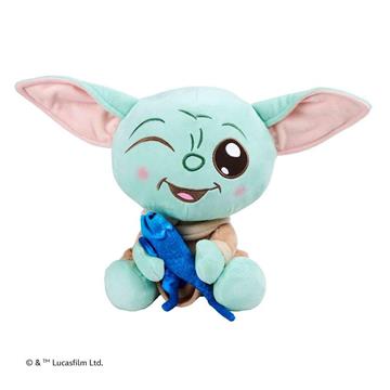 Imagen de Peluche Star Wars Grogu con lagartija 25cm