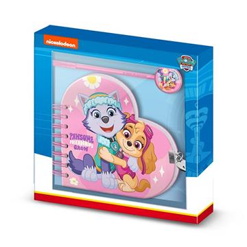 Imagen de Cuaderno Corazón Llave + Boli La Patrulla Canina Friendship 23 x2,5 x24 cm