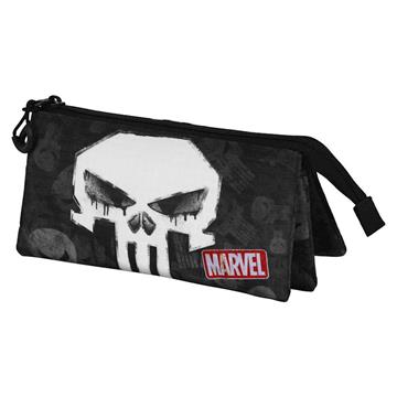 Imagen de Estuche Portatodo Triple Punisher Skull 23 x8 x11 cm