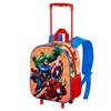 Imagen de Mochila 3D con Ruedas Pequeña Los Vengadores Attack 26 x13 x34 cm