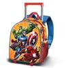 Imagen de Mochila 3D con Ruedas Pequeña Los Vengadores Attack 26 x13 x34 cm
