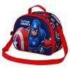 Imagen de Bolsa Portamerienda 3D Capitán América Patriot 25,5 x10 x20 cm