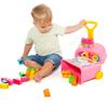 Imagen de Carrito maleta trolley rosa con 20 bloques.