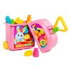 Imagen de Carrito maleta trolley rosa con 20 bloques.