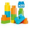 Imagen de Carrito maleta trolley rosa con 20 bloques.