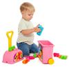 Imagen de Carrito maleta trolley rosa con 20 bloques.