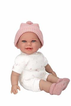 Imagen de Muñeca Elegance 34 Cm Babyto Rosa C/Mecanismo Risa Try Me