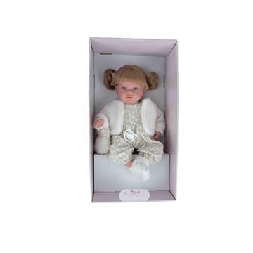Imagen de Muñeca Elegance 40 Cm Aria Beige C/Mecamismo Risa Try Me C/Pelo