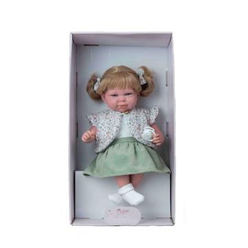 Imagen de Muñeca Elegance 40 Cm Cris Verde C/Mecanismo Risa Try Me C/Pelo