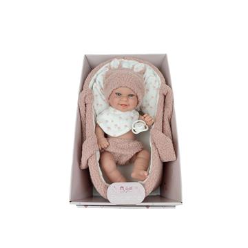Imagen de Muñeca Elegance 33 Cm Babyto Rosa C/Capazo (Cuerpo Vinyl, Sexo Niña)