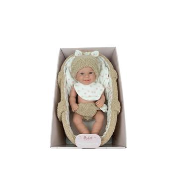Imagen de Muñeca Elegance 33 Cm Babyto Beige C/Capazo (Cuerpo Vinyl, Sexo Niño)